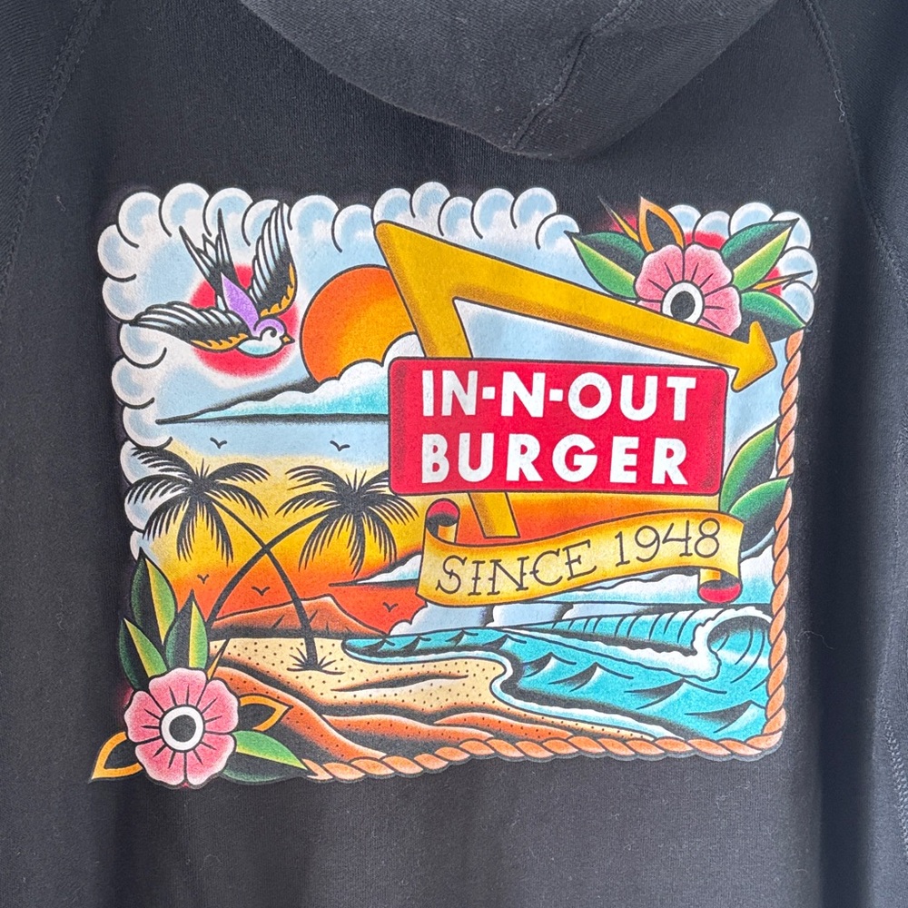 In-N-Out Burger Black Hoodie - Picture 3 of 3